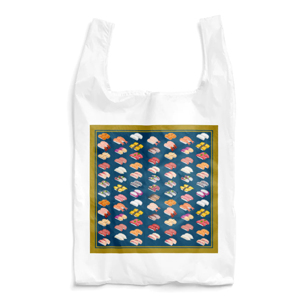 猫と釣り人のSUSHI_1_BD Reusable Bag