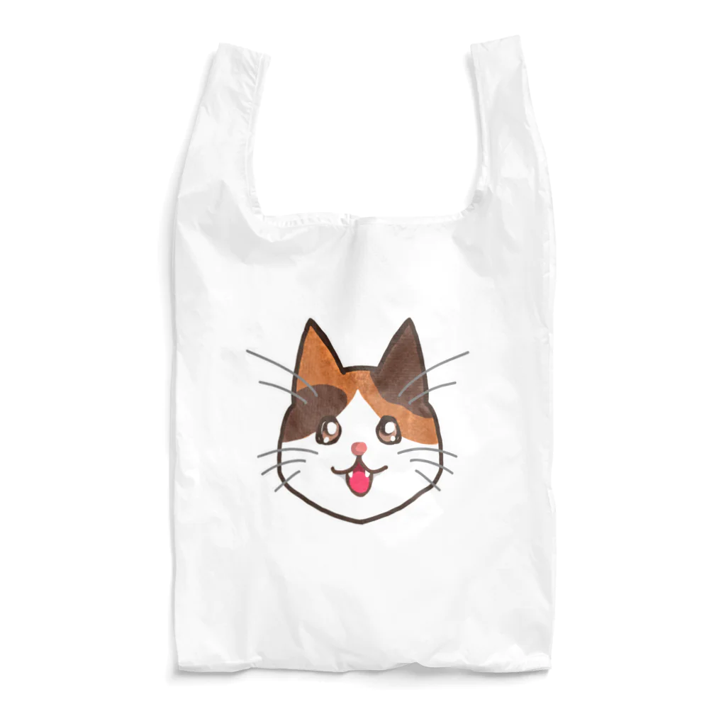 コナカマ通販SUZURI支店の三毛猫ちゃん Reusable Bag