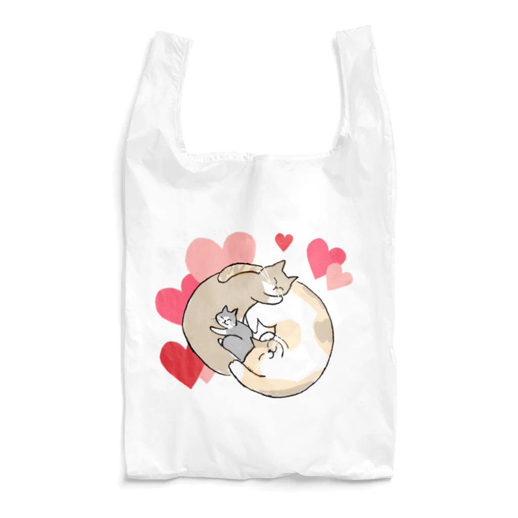 SHINOBU LABORATORY.の3にゃん♡(Heart) Reusable Bag