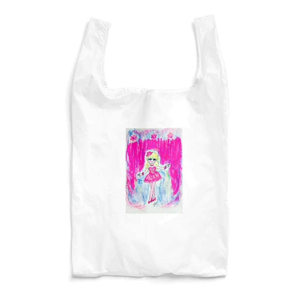 ピンク星こずべのピンクMerry-go-round Reusable Bag