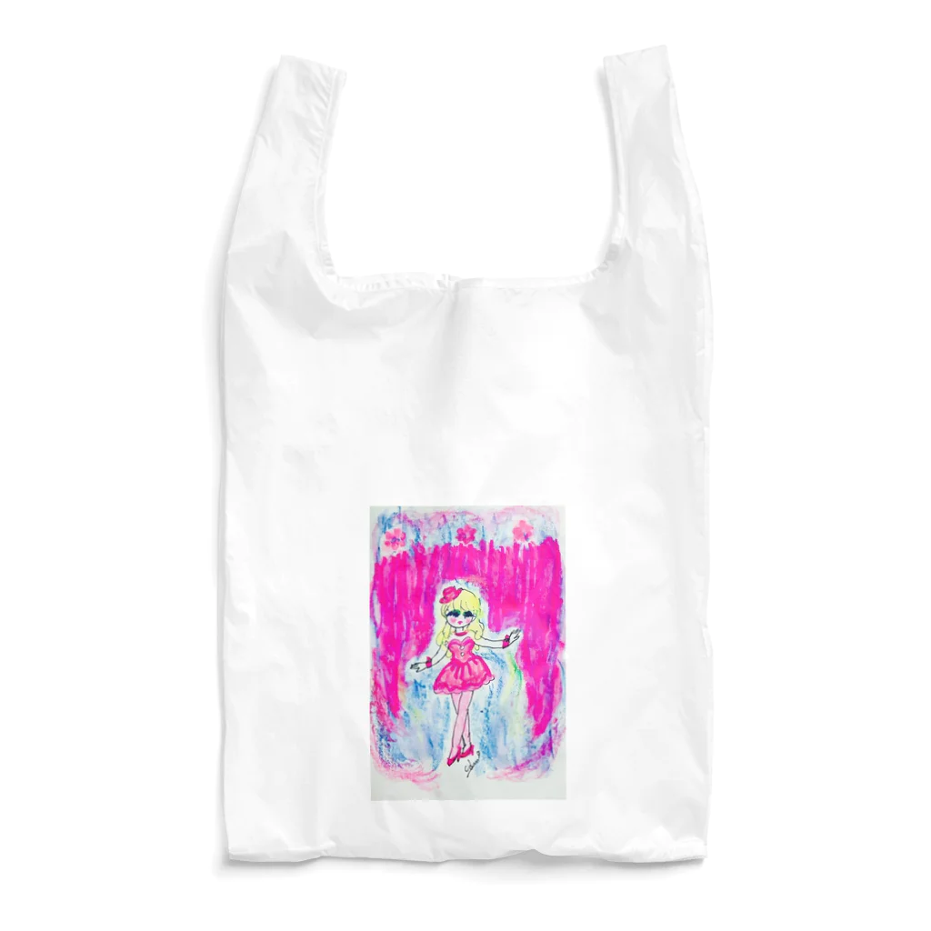 ピンク星こずべのピンクMerry-go-round Reusable Bag