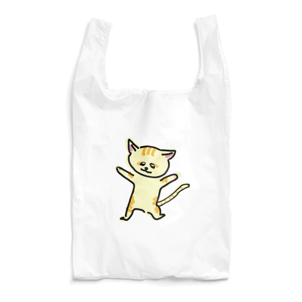 akane_art（茜音工房）の踊るスナネコ Reusable Bag