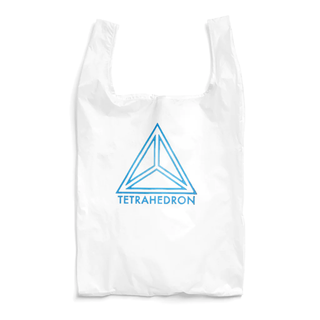 SEVENSの【THETRAHEDRON】cyan エコバッグ