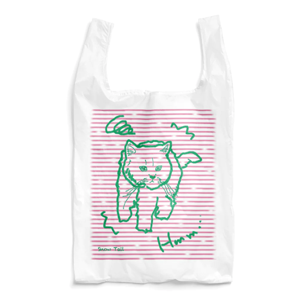 Snow Tailのふきげんにゃんこ Reusable Bag