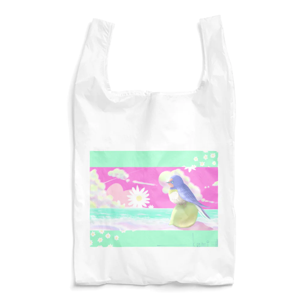 ひとりぼっちのかみさま。の檸檬とツバメと海と。 Reusable Bag