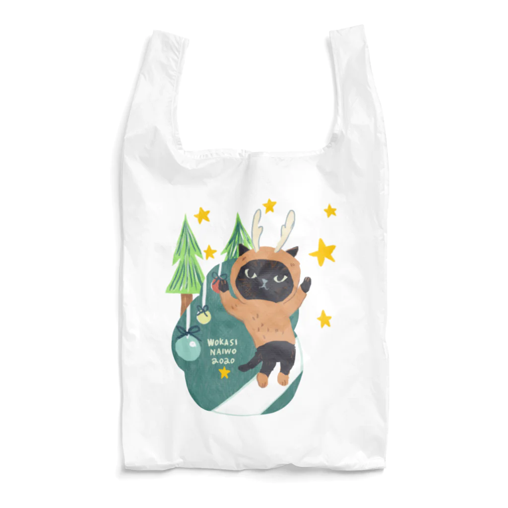 wokasinaiwoのトナカイジジちゃん Reusable Bag