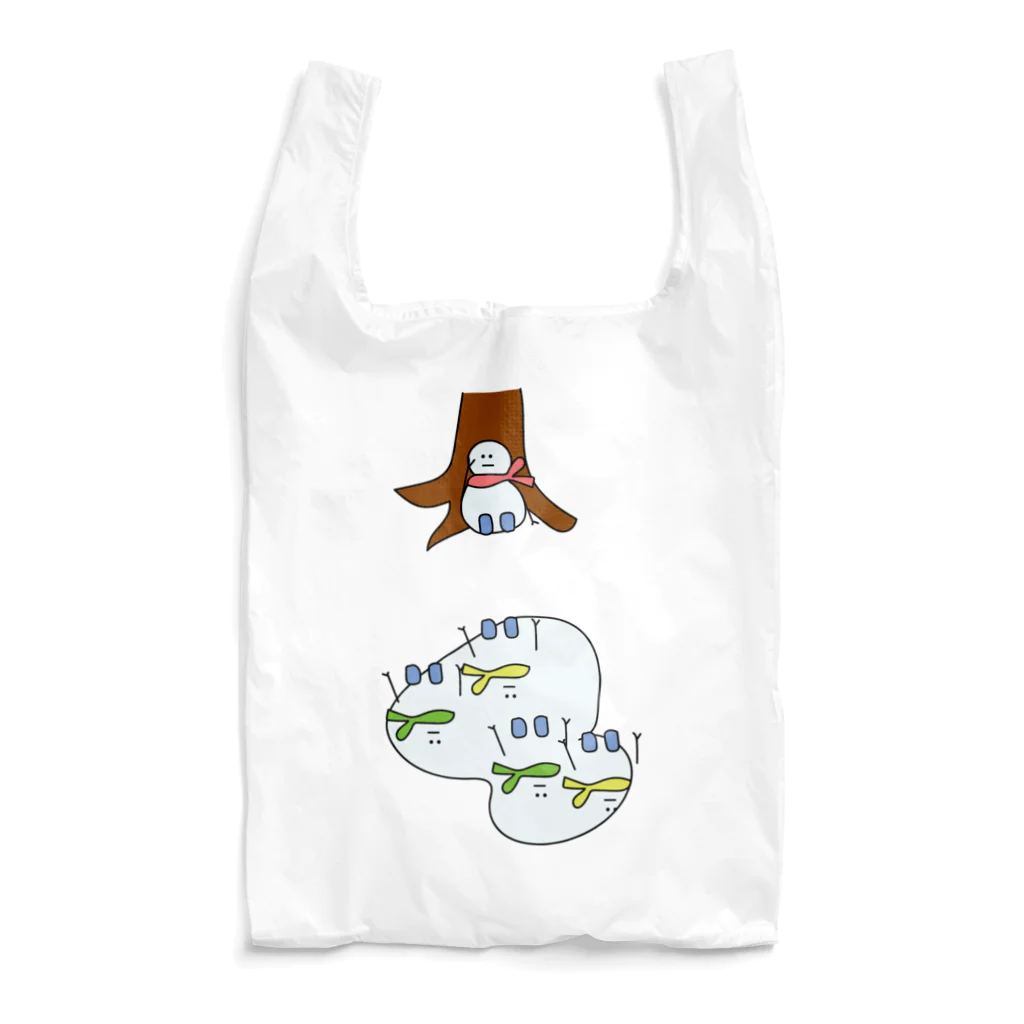 ＋Whimsyのゆきだるまさんがころんだ Reusable Bag