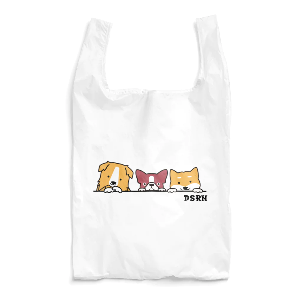 DSRN shopの仲良しの三匹犬 Reusable Bag