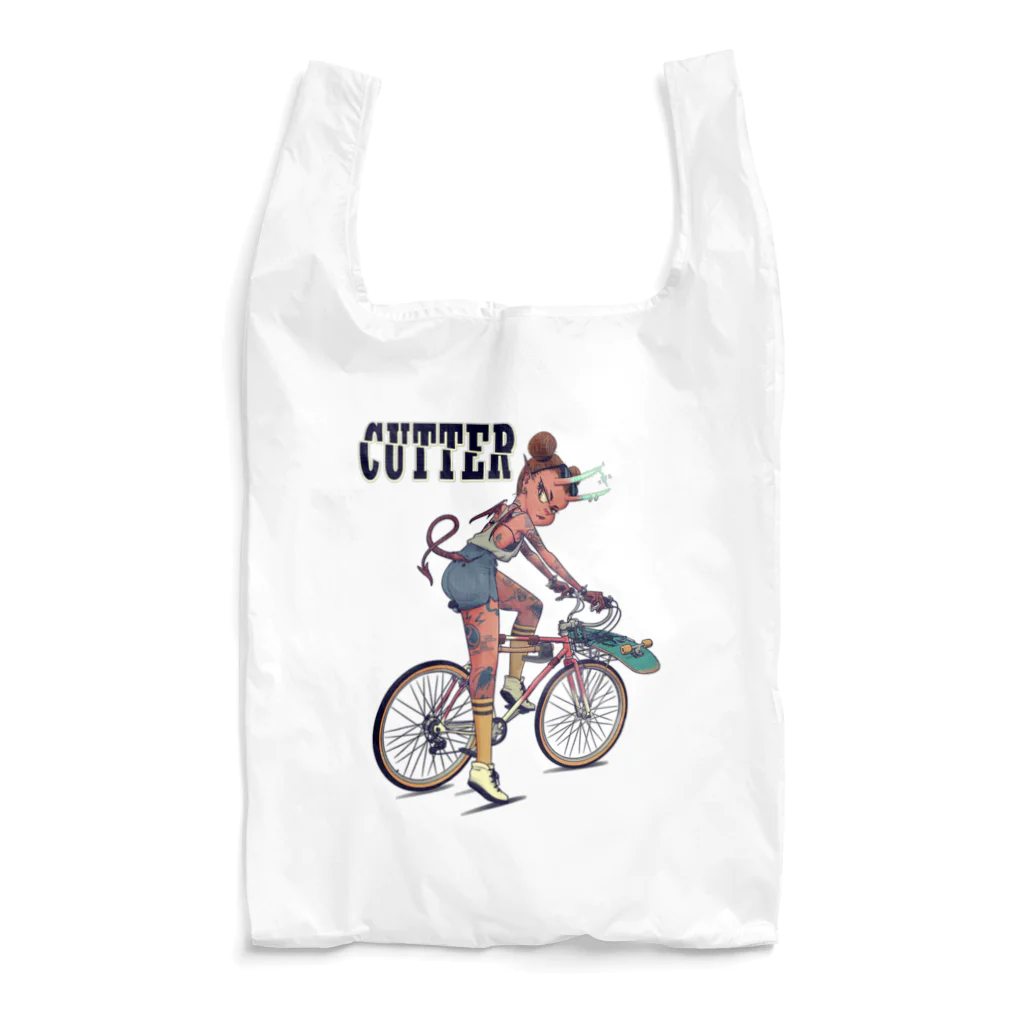 nidan-illustrationの"CUTTER" Reusable Bag