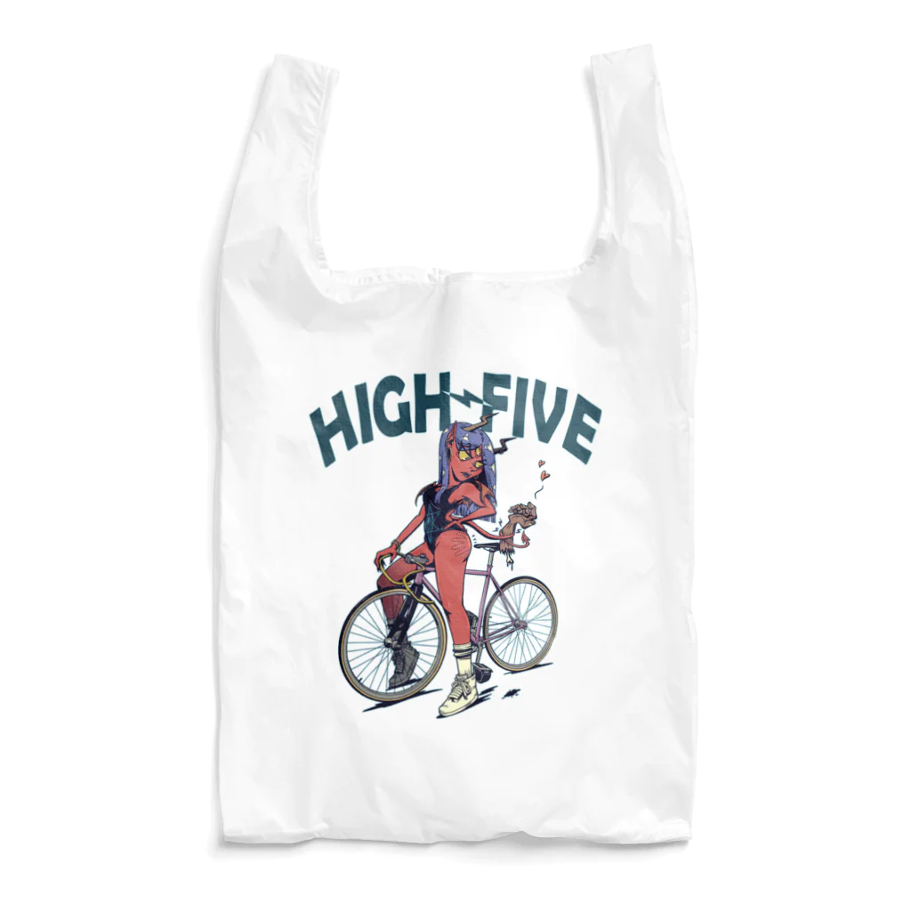 nidan-illustrationの"HIGH FIVE" エコバッグ