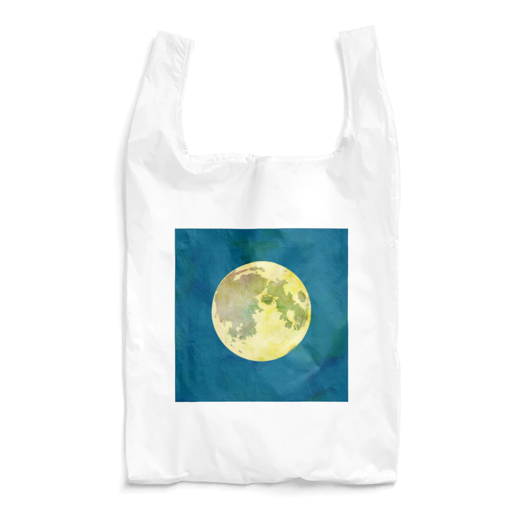 ShikakuSankakuの月(青地) Reusable Bag