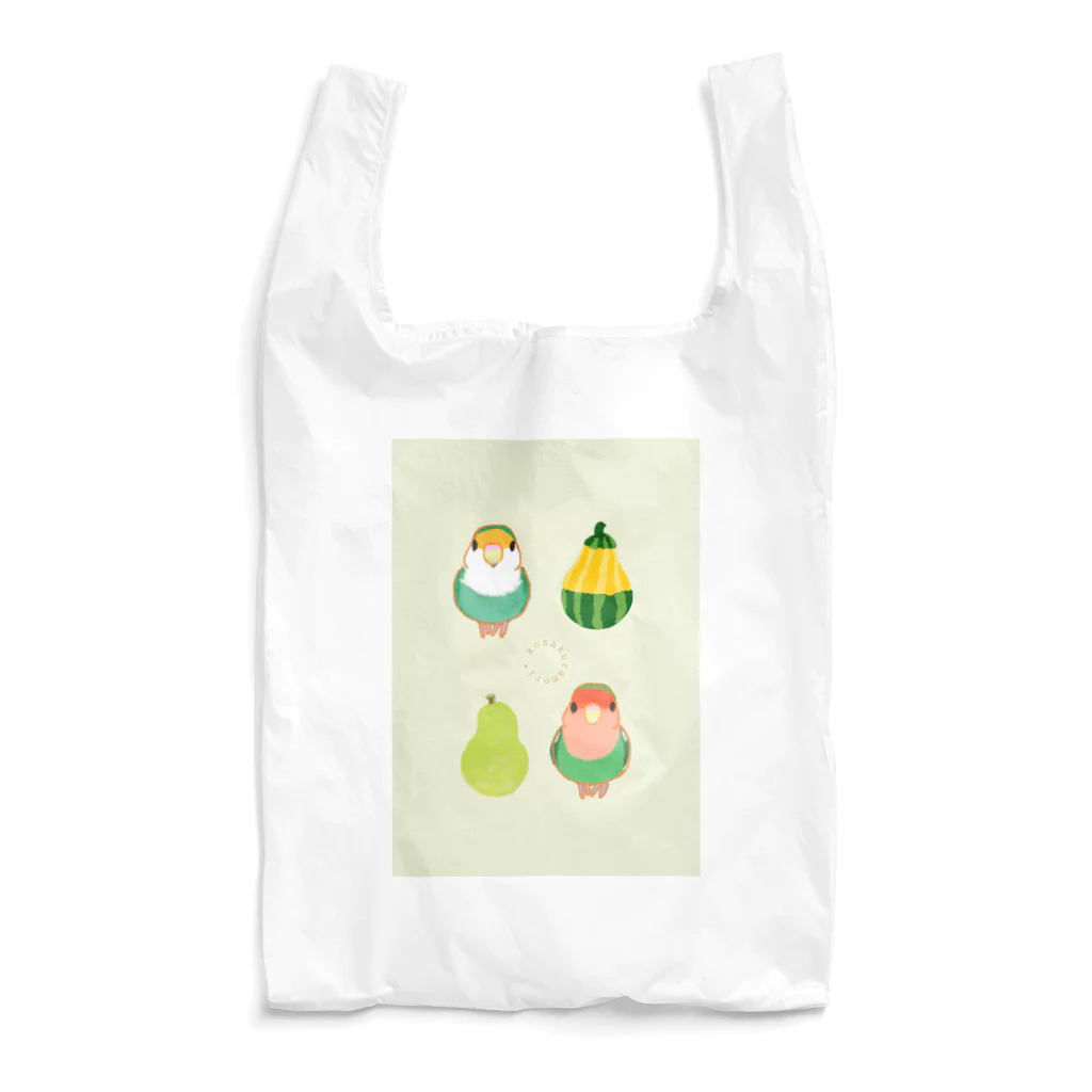 小桜森のコザクラと梨とかぼちゃ Reusable Bag
