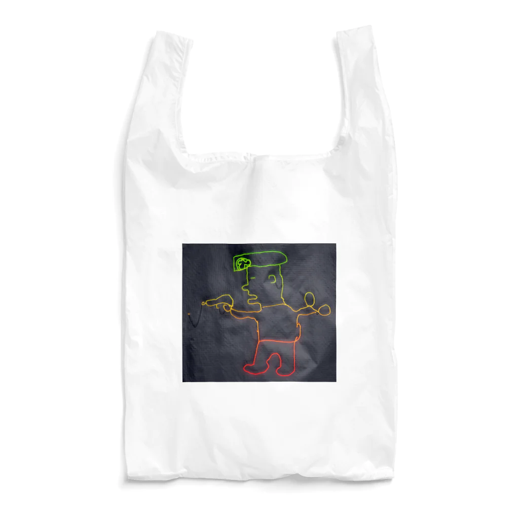 ぴょんテクショップのネオンまさみポリス Reusable Bag