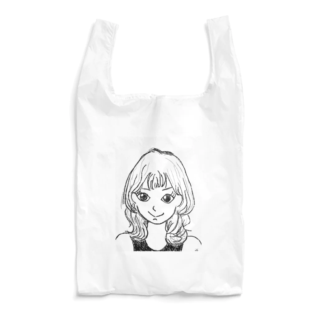 twenty six(kagoshima)の落書き"女の子" Reusable Bag