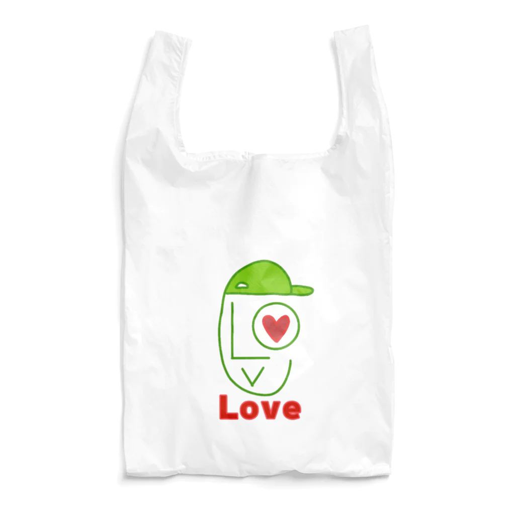 シロちゃんのグッズで小銭稼ぎの巻のLOVE坊主ファンシーver Reusable Bag