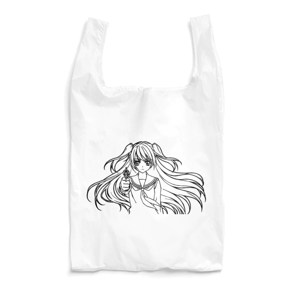 オペラの女子高生とリボルバー Reusable Bag