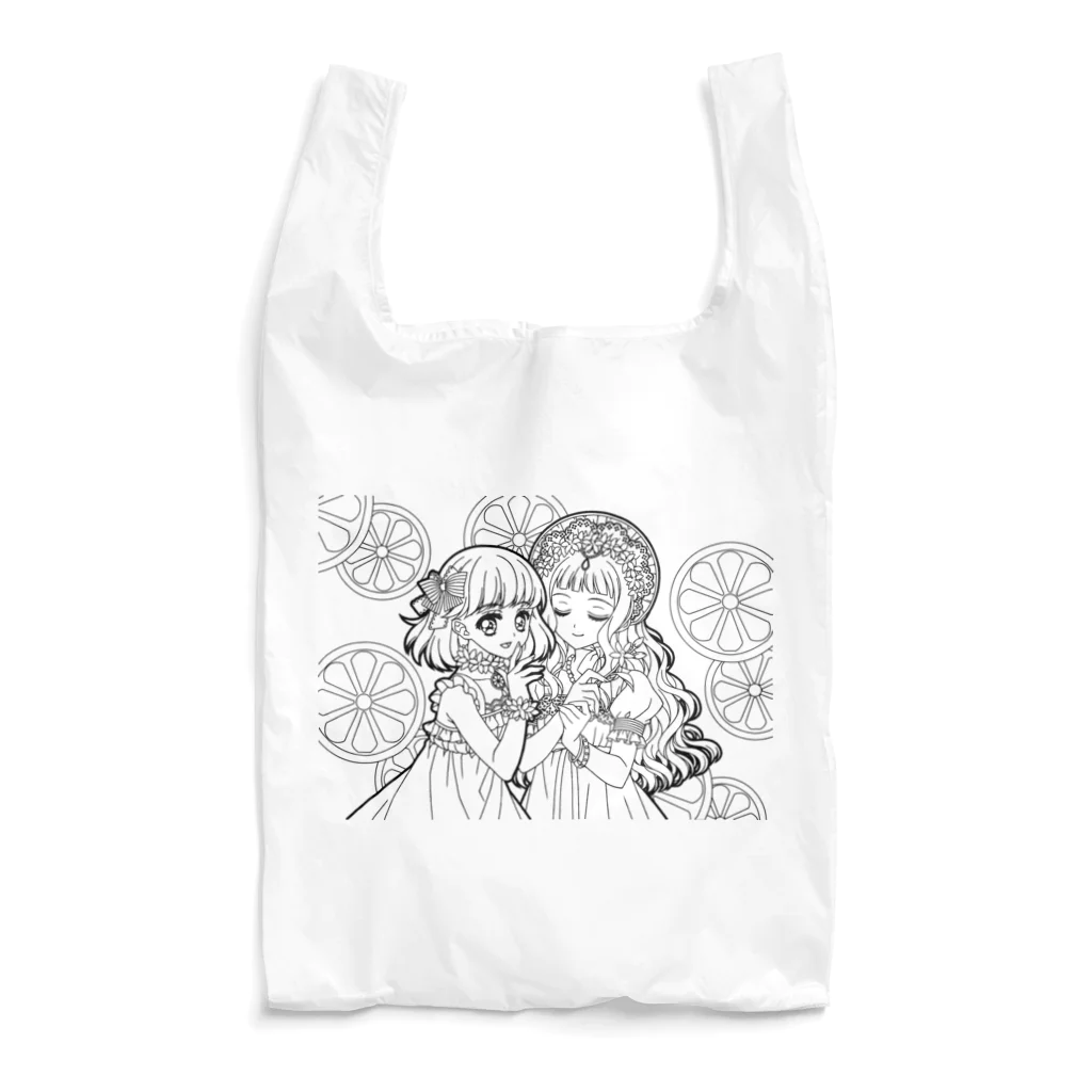 オペラのレモンの妖精（線画） Reusable Bag