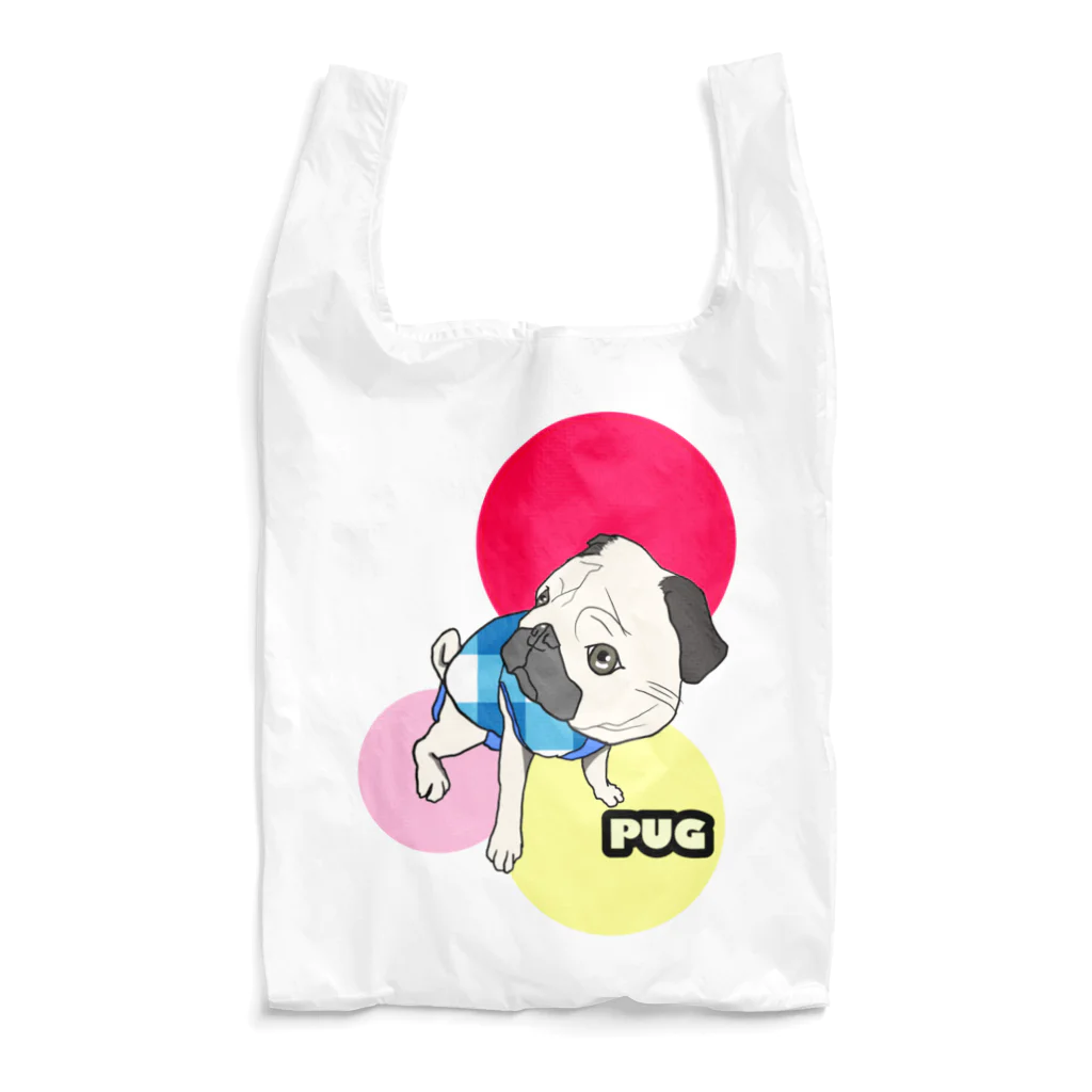 こてんshop.pugのpug.ko エコバッグ