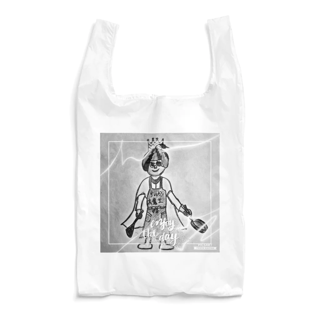 きどちゃん企画のすいか大魔王 ﾓﾉｸﾛ （ゆず YUZU オリジナル） Reusable Bag