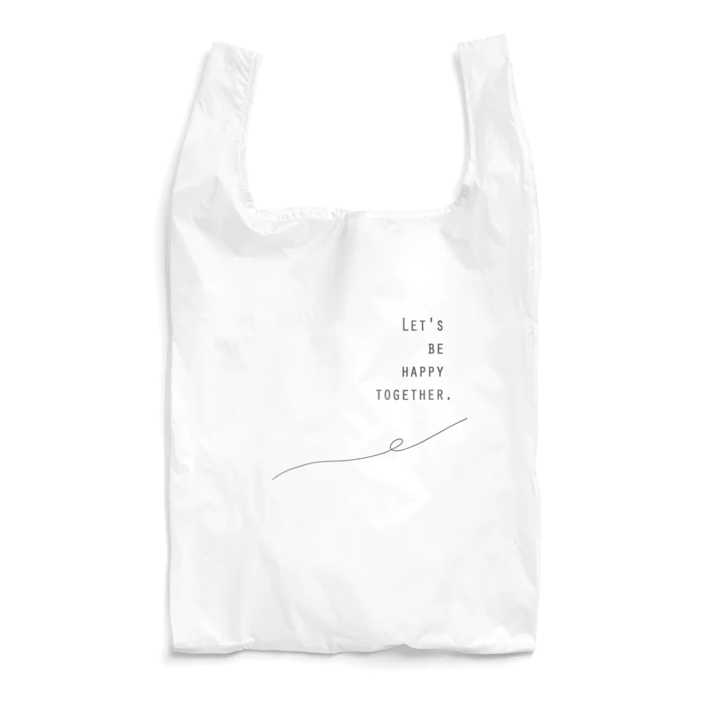 ToiToyのシンプル 文字 テキスト Reusable Bag