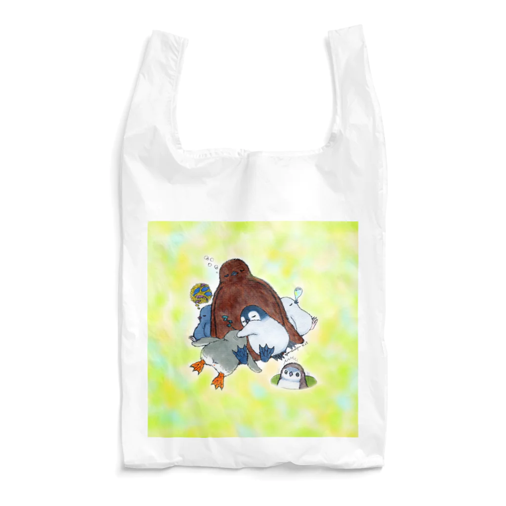 ヤママユ(ヤママユ・ペンギイナ)のまどろみヒナーズ Reusable Bag