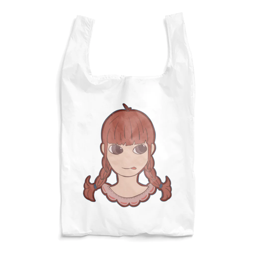 prunelleの三つ編みガール Reusable Bag