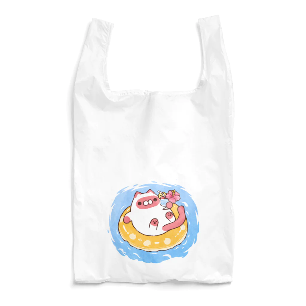 にゃんぱん屋さんのバカンスジャムねこ Reusable Bag