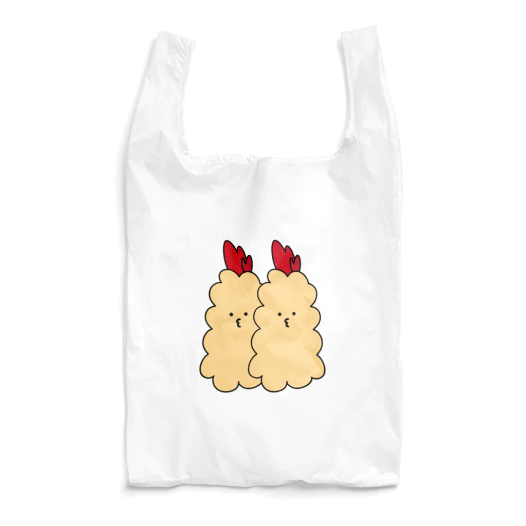 のんびりのこショップのまさかのえび天。2個 Reusable Bag