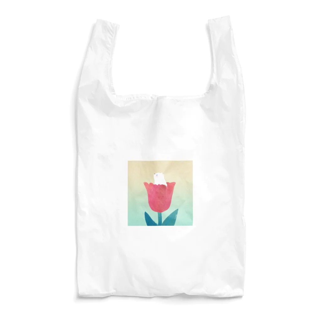 たかどのみこと🕊のしろくまとチューリップ Reusable Bag