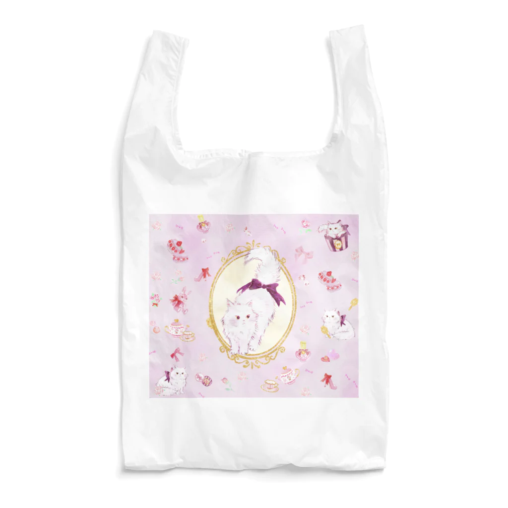  みけ　みわ子のピンクキャット Reusable Bag