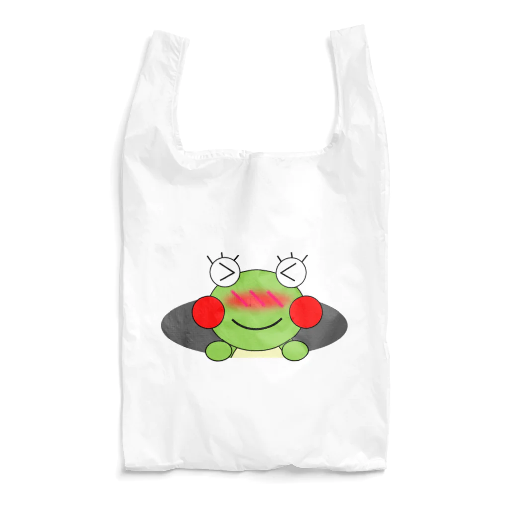 🐸かえるさんと仲間たち🐸の穴に入りたいかえるさん Reusable Bag