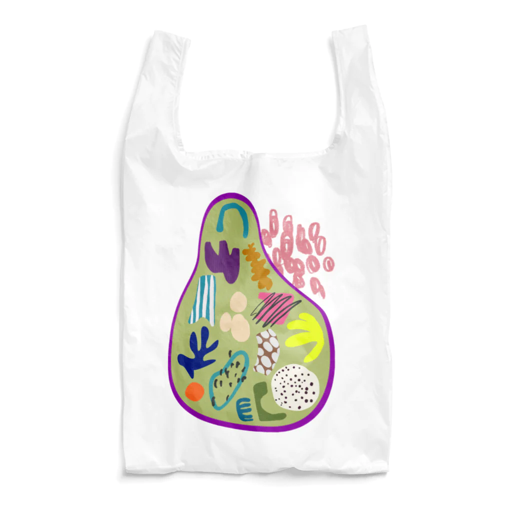 @mosphere_artsのAbstRucgaki -eat salad more- Reusable Bag