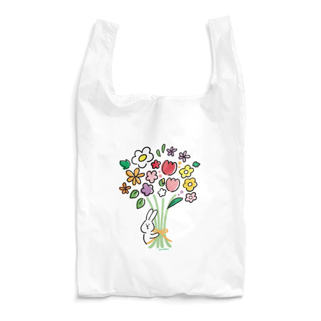 suzuharu_no_goodsのうささんとお花   Reusable Bag