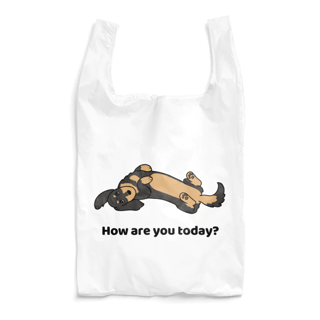 efrinmanのHow are you today? ブラックタン Reusable Bag