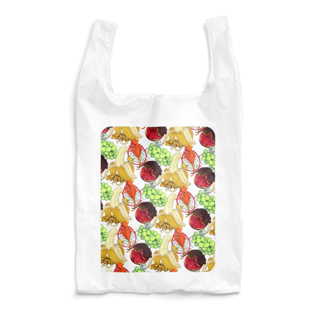 檸檬飴のクレステッドゲッコー×フルーツ盛り合わせ Reusable Bag