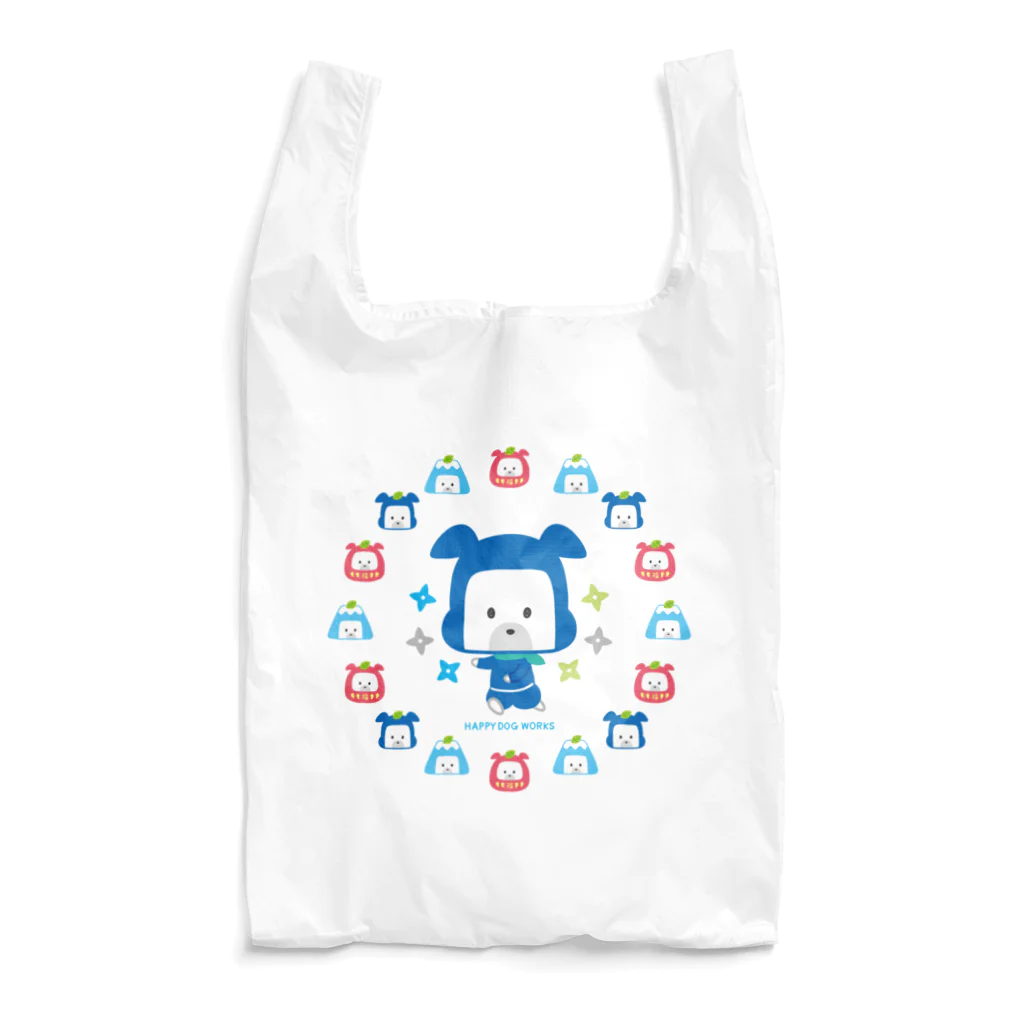 HAPPY DOG WORKS@SUZURIの忍者犬たろうくん_開運A Reusable Bag