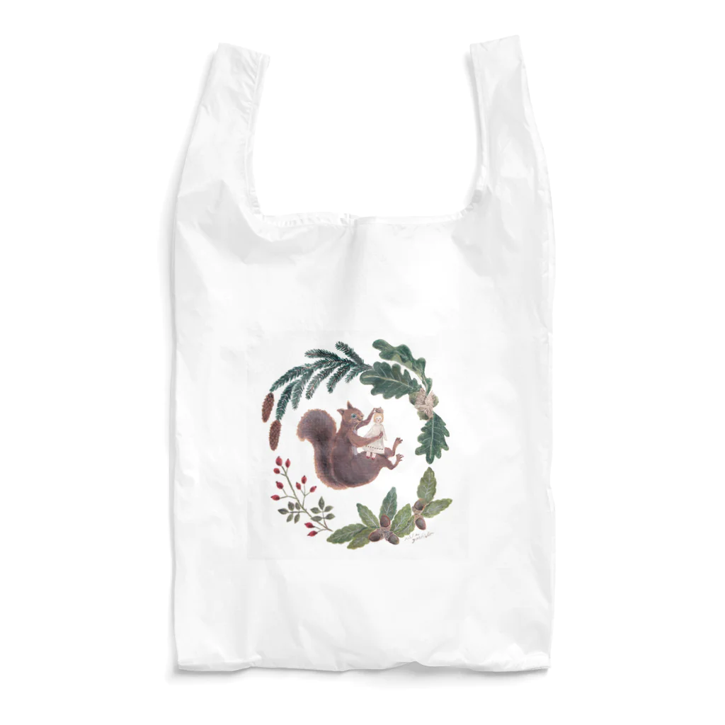 mika yoshidaのりすとお人形 Reusable Bag