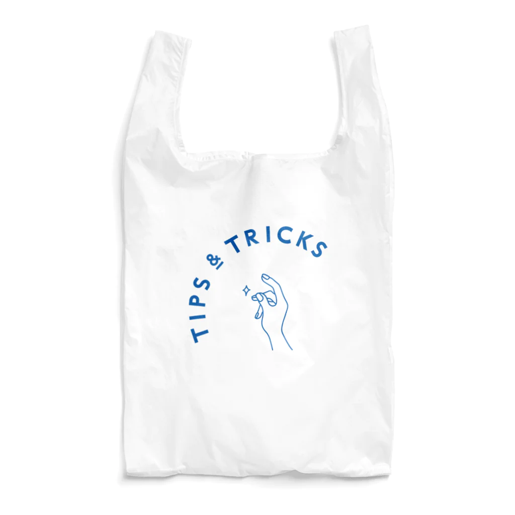 TIPS & TRICKSのLOGOエコバッグ　青 Reusable Bag