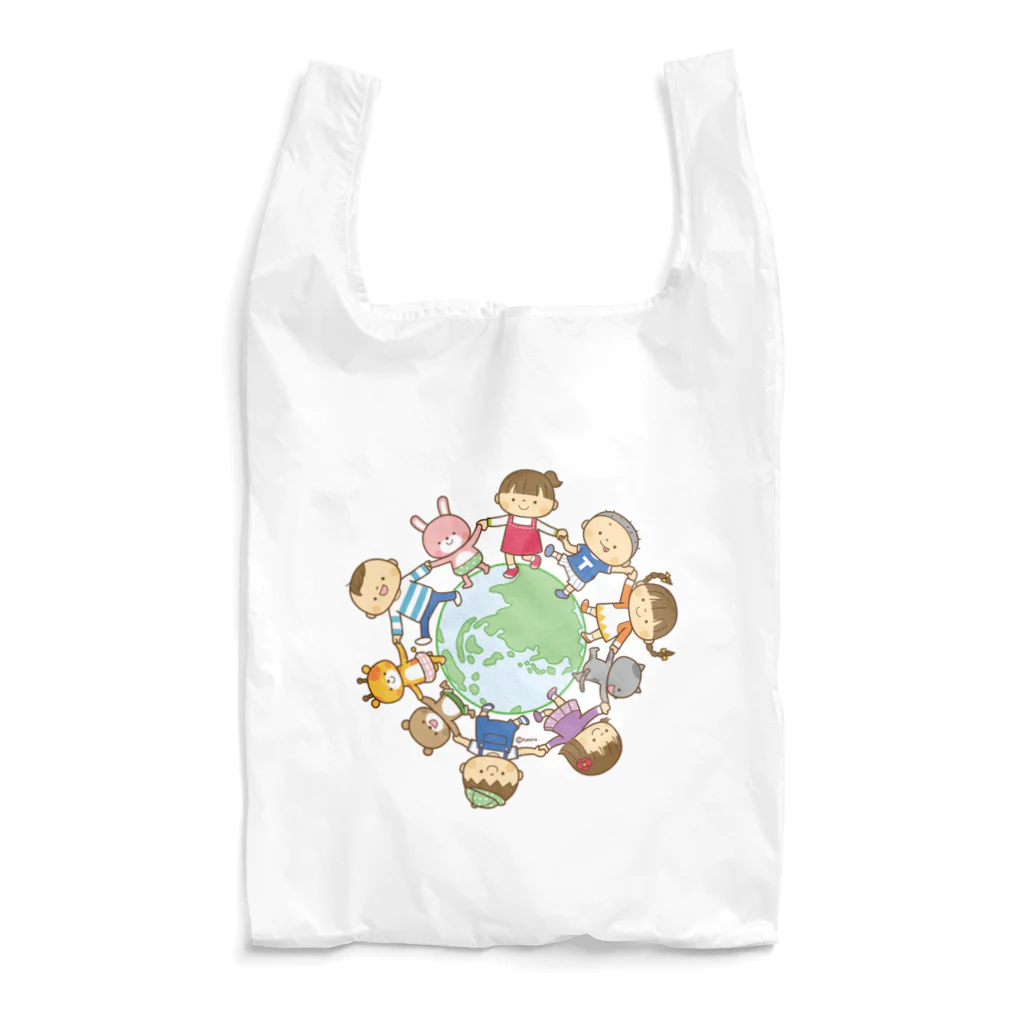 子供と動物のイラスト屋さん｜イラストグッズのお店のともだちの輪 Reusable Bag