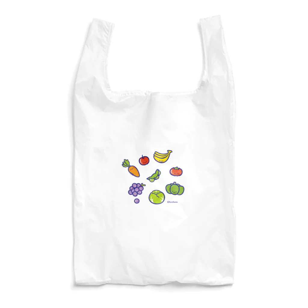 黒はむのおやさいとくだもの Reusable Bag