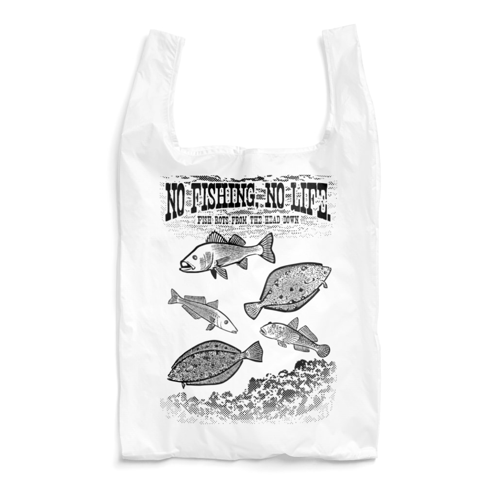 猫と釣り人のFISHING_S1_K Reusable Bag