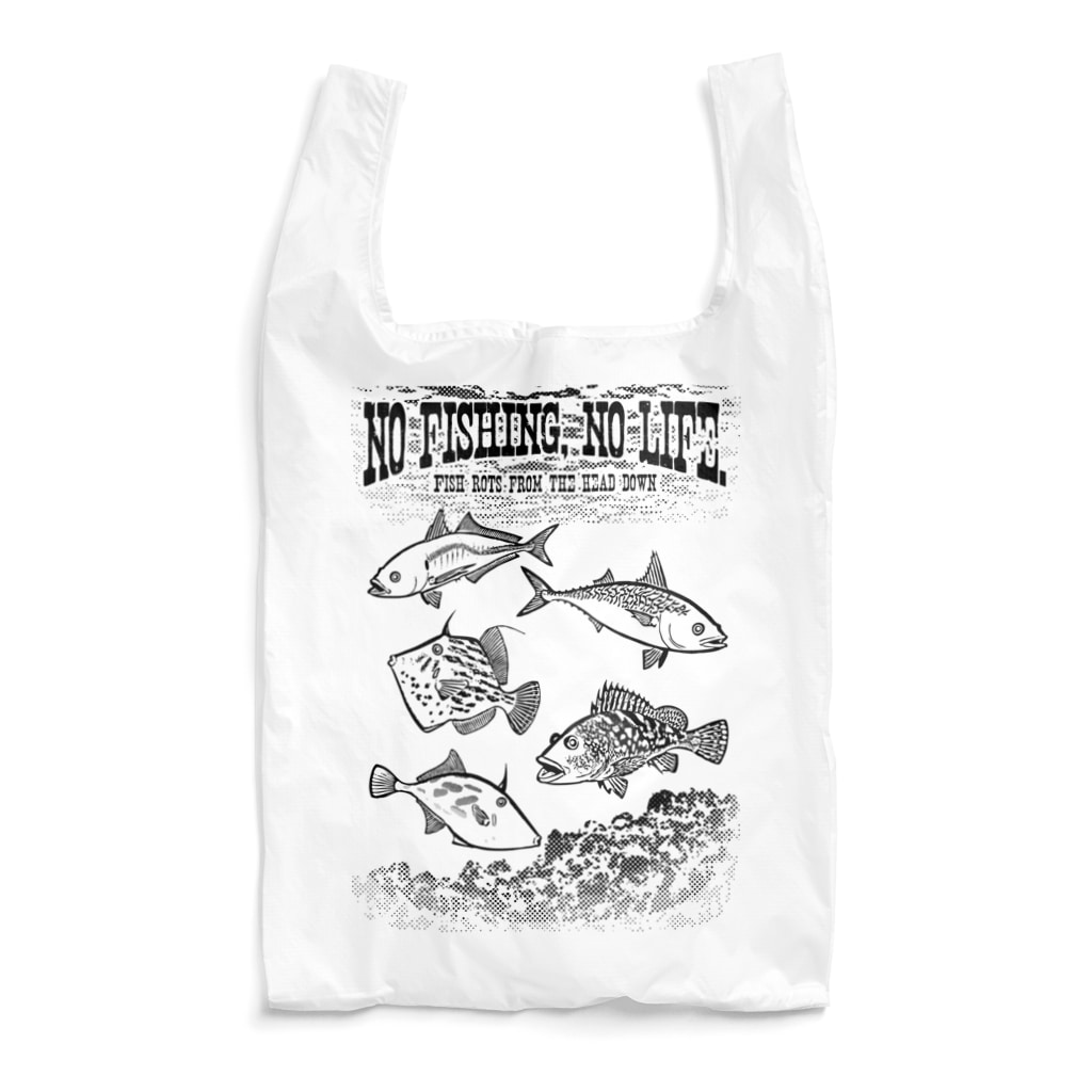 猫と釣り人のFISHING_S3_K Reusable Bag