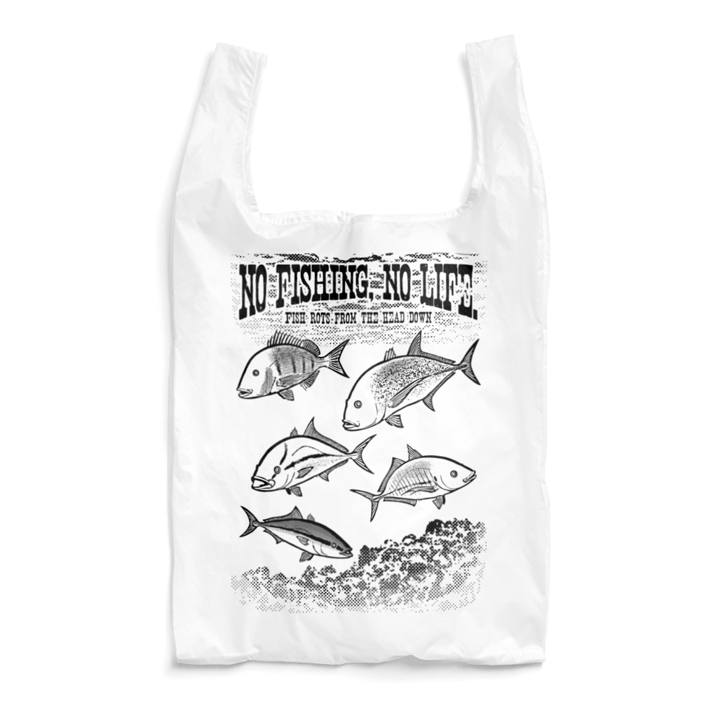 猫と釣り人のFISHING_S5_K Reusable Bag