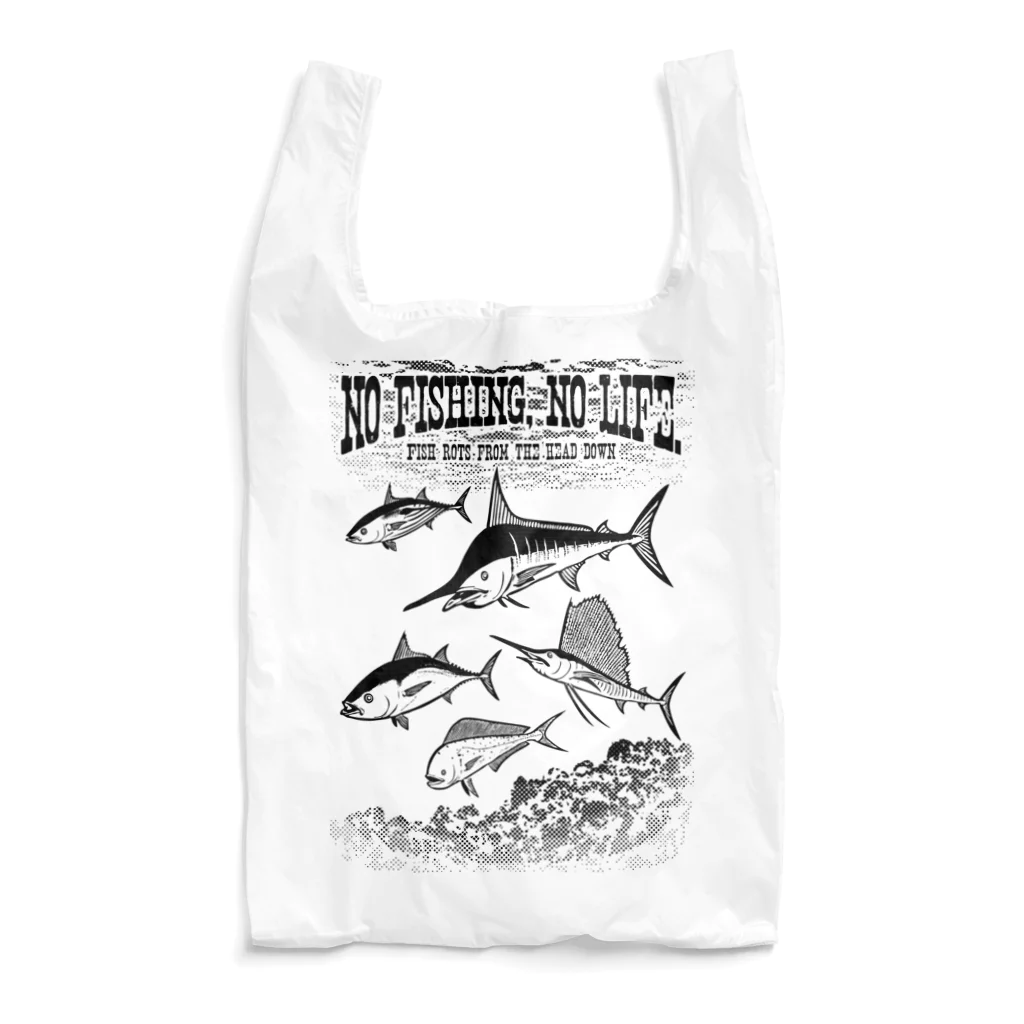 猫と釣り人のFISHING_S7_K Reusable Bag