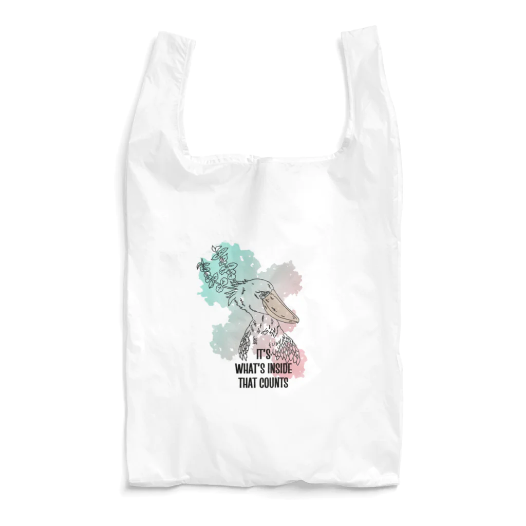 ヤマノナガメのハシビロコウ 『中身が大事なんやで』 Reusable Bag