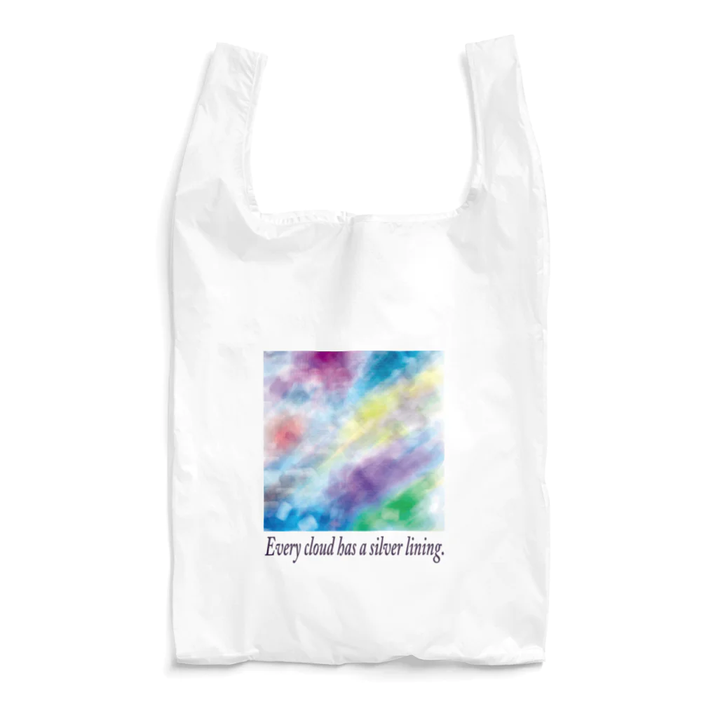 夜の闇に、色の魔法をかけながら。の雲エコバッグ-C Reusable Bag