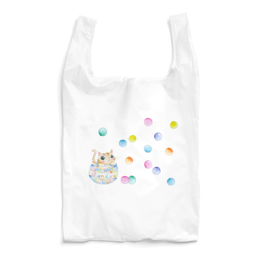 しまだ ねこのキャンディー猫 Reusable Bag