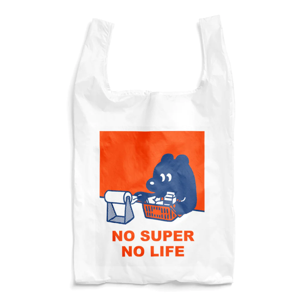 トマトマーケットのNO SUPER,NO LIFE(レッド) Reusable Bag