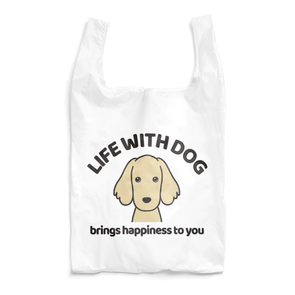 efrinmanの犬と共に（ダックス/イエロー）  Reusable Bag