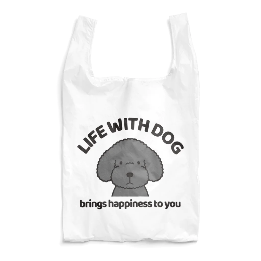 efrinmanの犬と共に（トイプー/黒系）  Reusable Bag